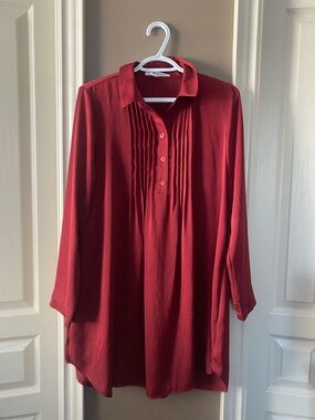 BCBGeneration Deep Red Blouse